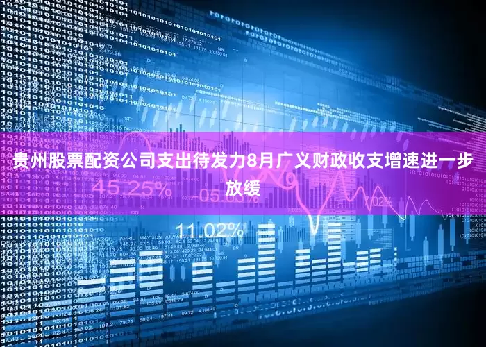 贵州股票配资公司支出待发力8月广义财政收支增速进一步放缓